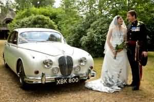 Image of Jaguar wedding car
